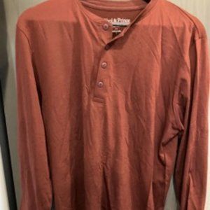 Wool Henley in Burgundy